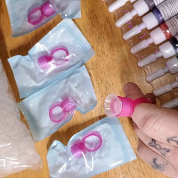 Tattoo Bundle! Includes Ink Caps, Ink Cap Rings, and Ink! - Picture 4 of 4